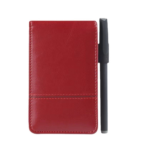 PU Leather Pocket Notebook Memo Pad With Calculator
