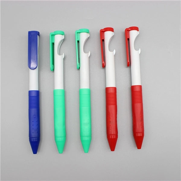 Bottle pener ballpoint pen