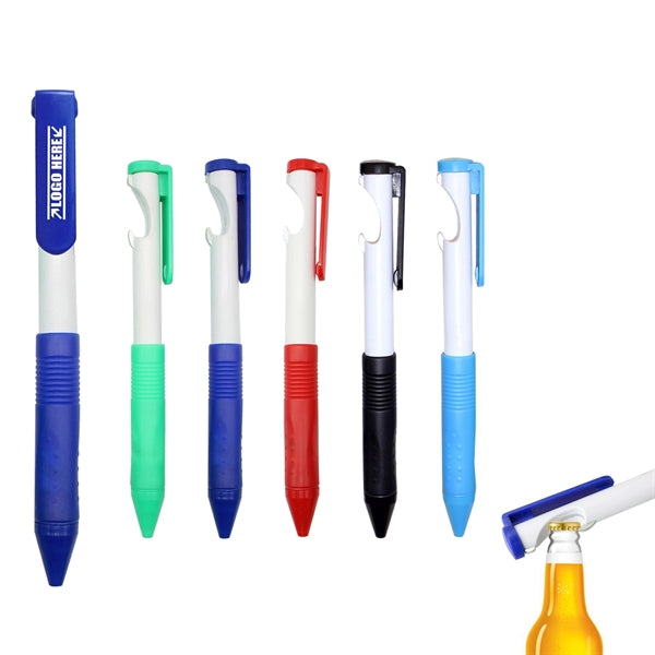 Bottle pener ballpoint pen