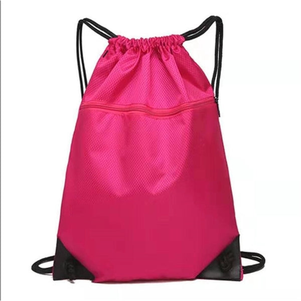 Zipper Drawstring Bag Sports Backpack