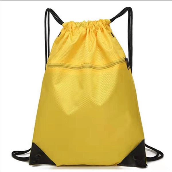 Zipper Drawstring Bag Sports Backpack