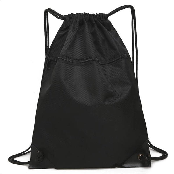 Zipper Drawstring Bag Sports Backpack