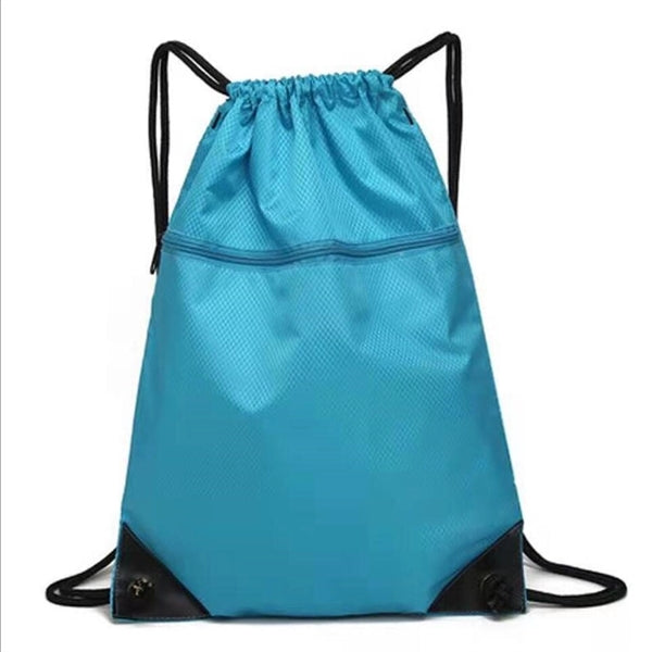 Zipper Drawstring Bag Sports Backpack
