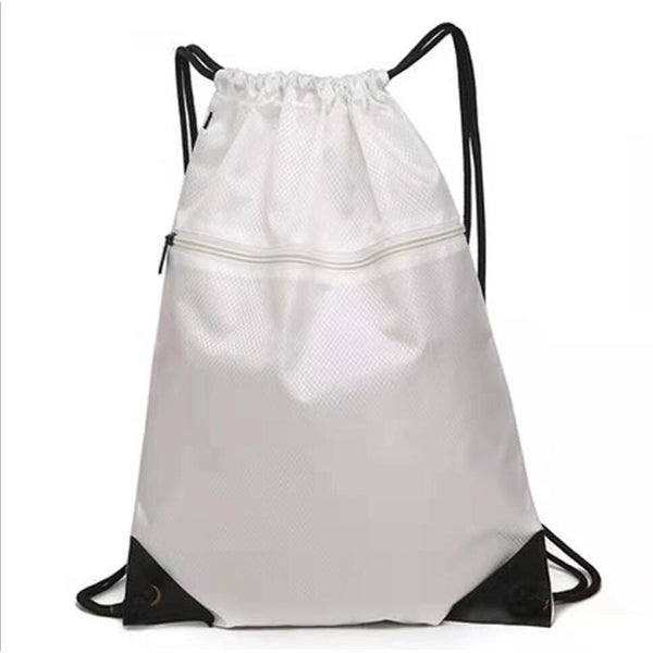 Zipper Drawstring Bag Sports Backpack