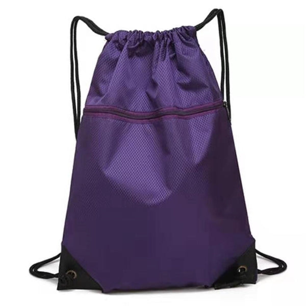 Zipper Drawstring Bag Sports Backpack