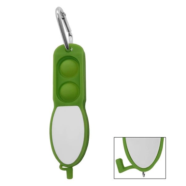 Push Pop Pen w/ Carabiner