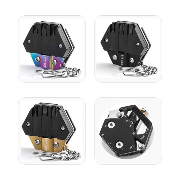 Folding Multifunctional Hexagon Coin Knife