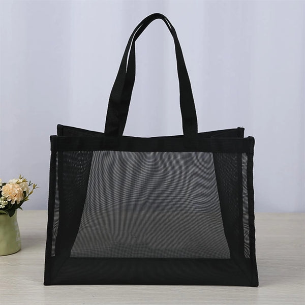 Large lightweight Simple Mesh Beach Tote Bag