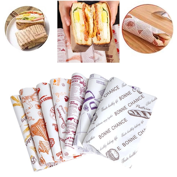 Grease Proof Sandwich Pizza Burger Food Wrapping Paper