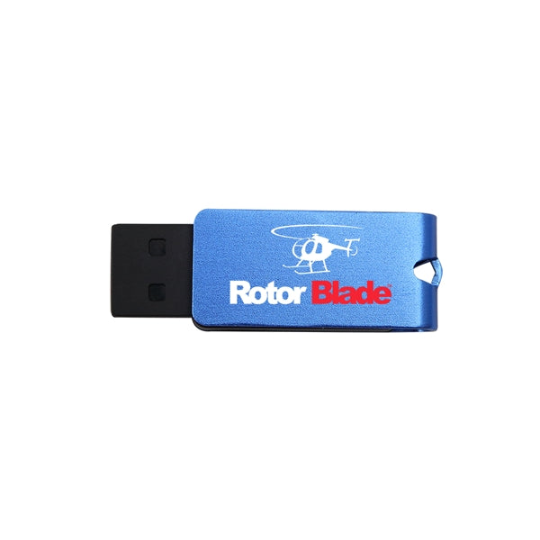 Waltham Mini USB Flash Drive w/ Metallic Swivel Cap