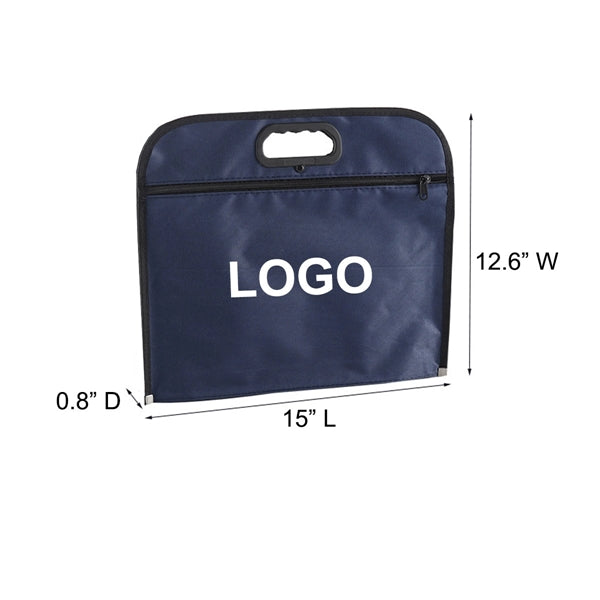 B4 Oxford Zipper Business Briefcase Document Bag