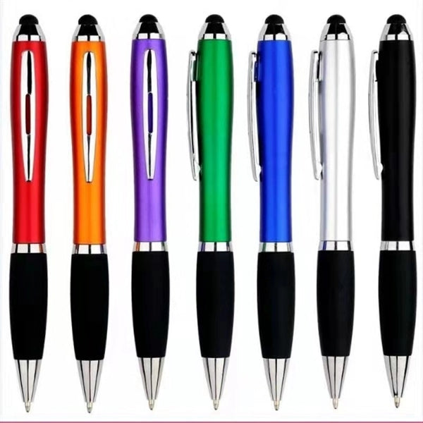 Stylus Ballpoint Pen With LED Light Up Logo