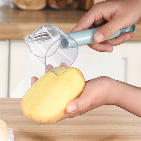 Multi-functional Peeler With Rubbish Bin And Bottle Opener