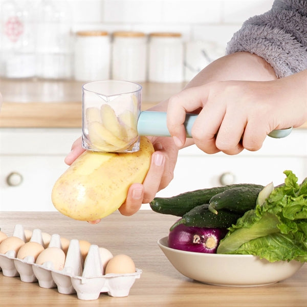 Multi-functional Peeler With Rubbish Bin And Bottle Opener