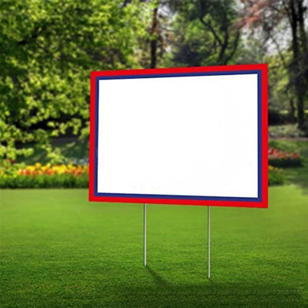 Plastic 2 Sides Full Color Printed Yard Sign