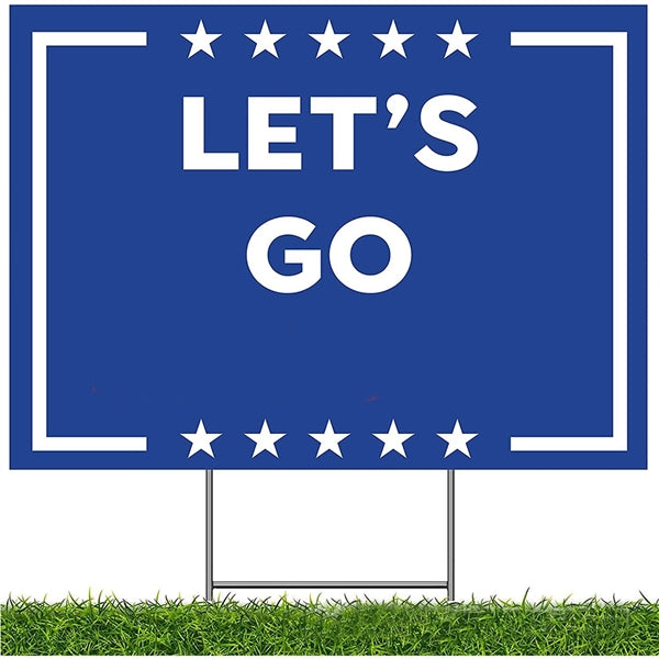 Plastic 2 Sides Full Color Printed Yard Sign