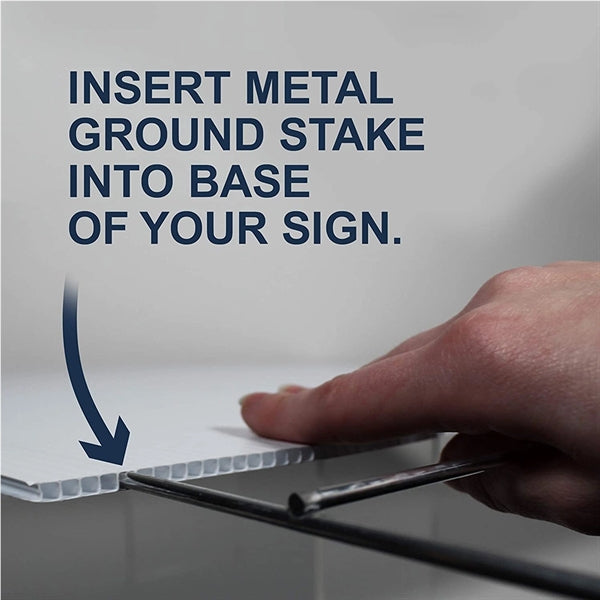Plastic 2 Sides Full Color Printed Yard Sign