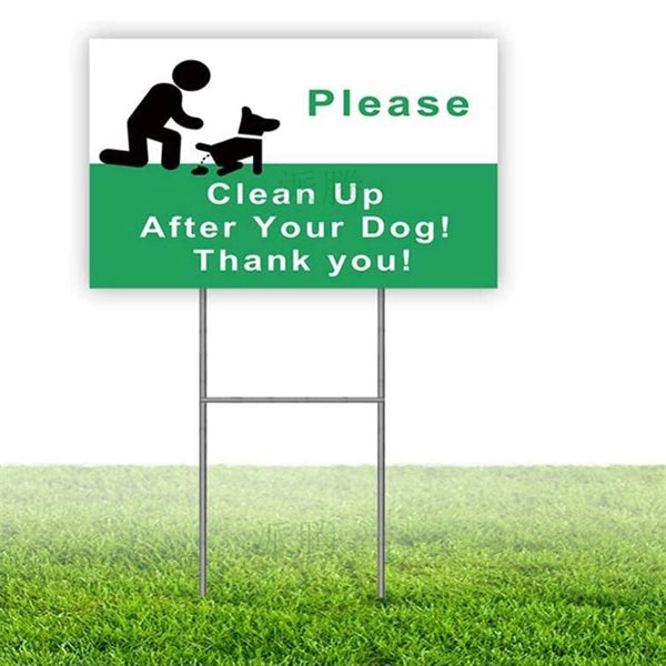 Plastic 2 Sides Full Color Printed Yard Sign
