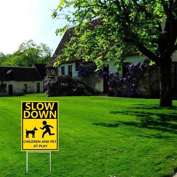 Plastic 2 Sides Full Color Printed Yard Sign