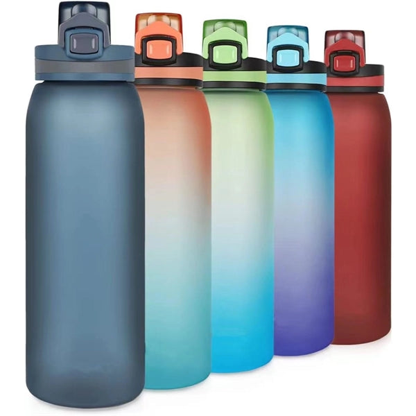 Sports Water Bottle With Leak Proof Flip Top Lid