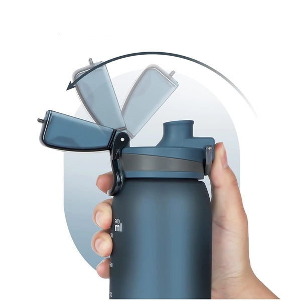 Sports Water Bottle With Leak Proof Flip Top Lid