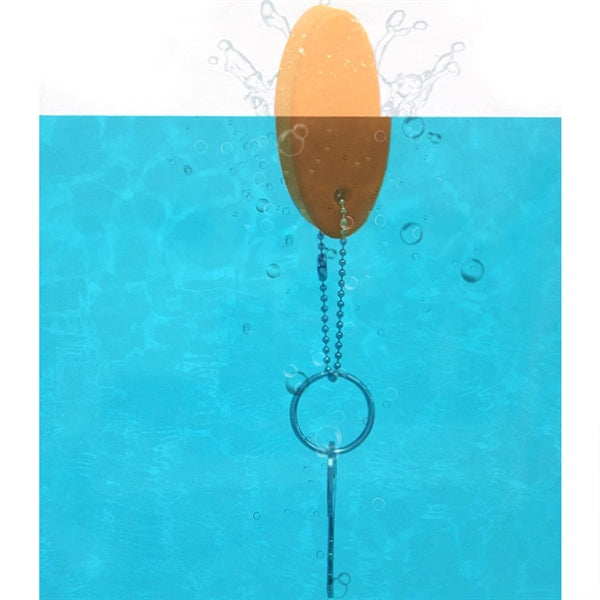 Orange Foam Floating Key Chain