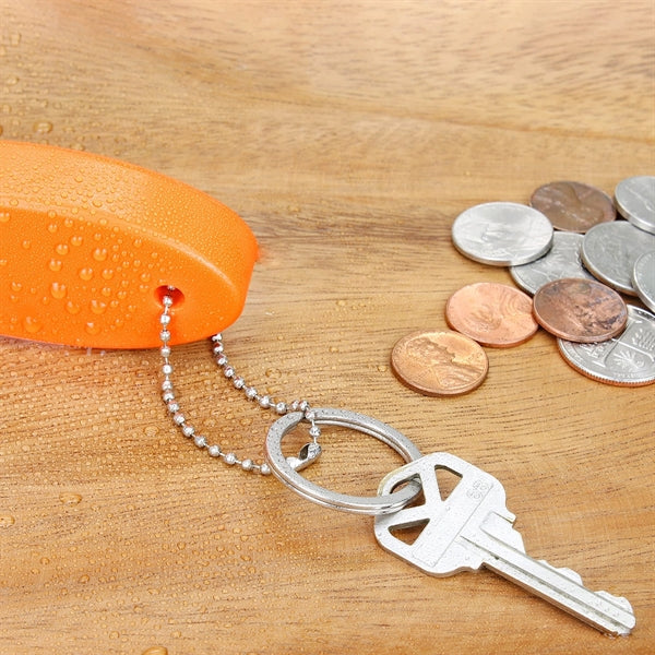 Orange Foam Floating Key Chain