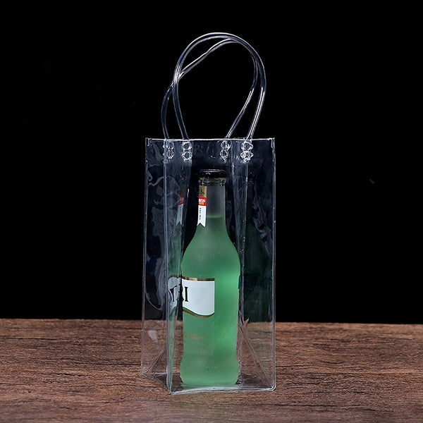 Clear PVC Wine Bottle Bag