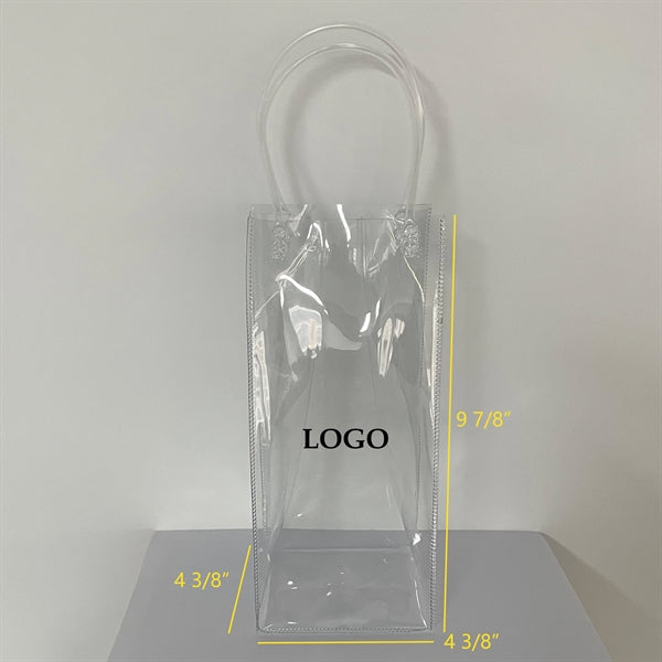 Clear PVC Wine Bottle Bag