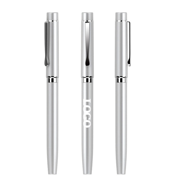 Professional All-Metal Retractable Ballpoint Pen with Slim P
