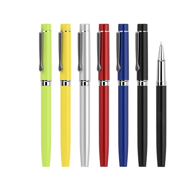 Professional All-Metal Retractable Ballpoint Pen with Slim P