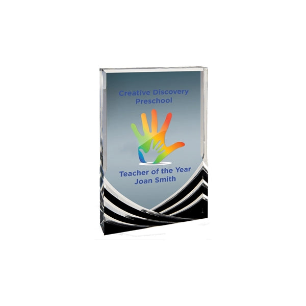 5" x 7" Black Rectangle Soaring Acrylic Award