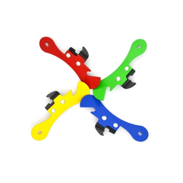 Solid Color Aluminum Bottle Opener and Keychain