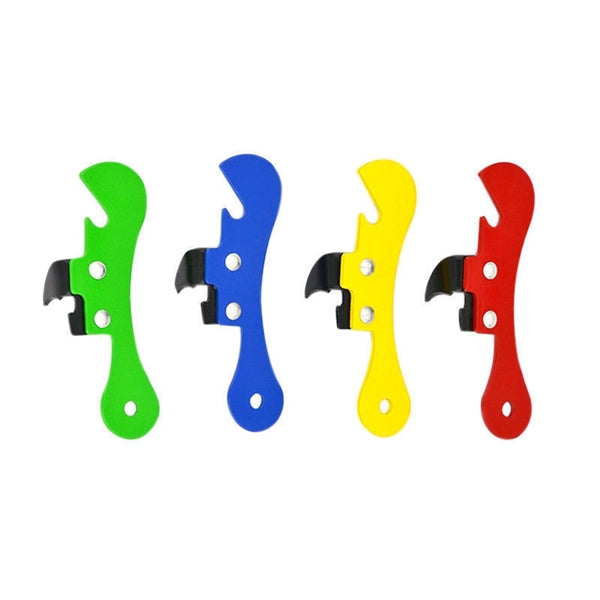 Solid Color Aluminum Bottle Opener and Keychain