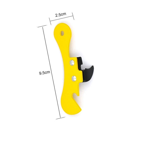 Solid Color Aluminum Bottle Opener and Keychain