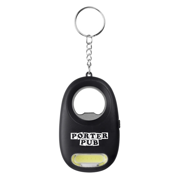 COB Light Keychain with Bottle Opener