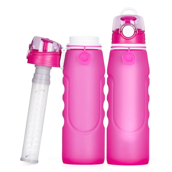 24oz Folding Sports Water Bottles- FDA certified