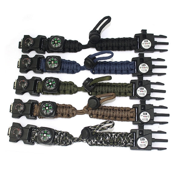 20 in 1 Outdoor Survival Paracord Bracelet