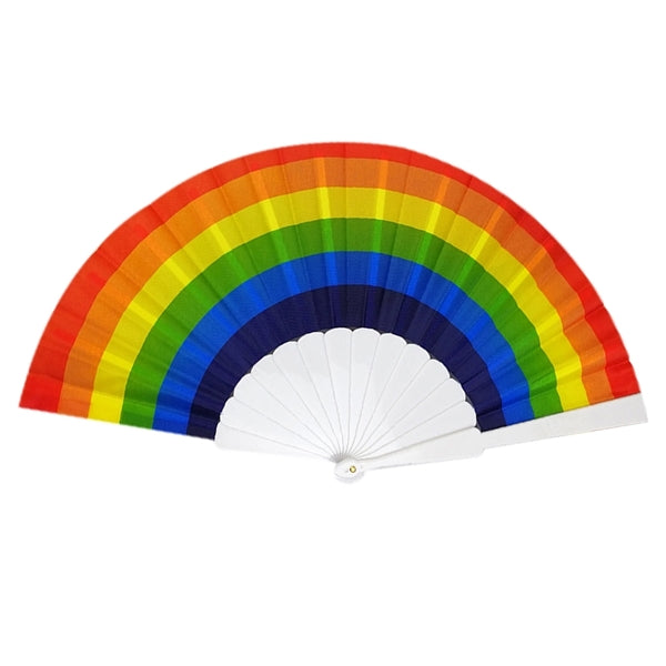 7"Plastic Frame Crafted Folding Paper Fan
