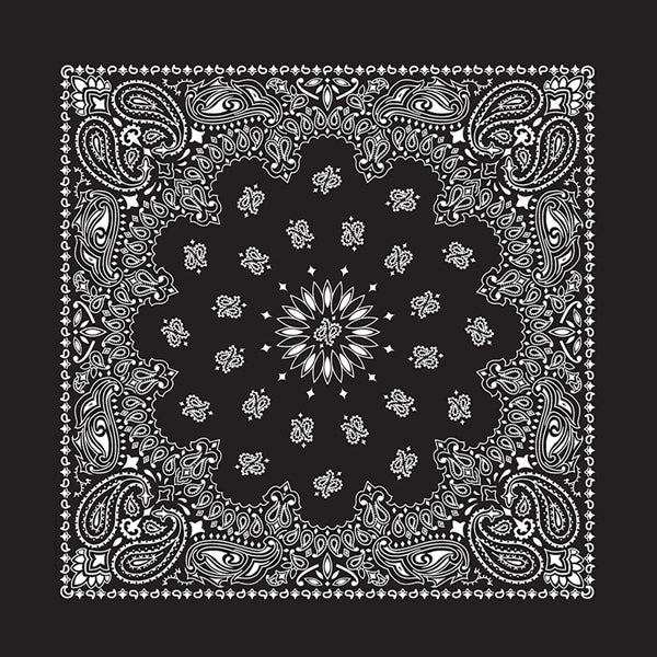 100% Cotton Custom Paisley Square Bandana