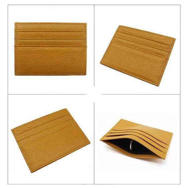 Genuine Leather Slim Card Case Wallet