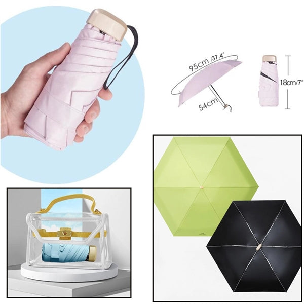 Portable Folding Compact Pocket Mini Umbrella Or Travel Umbr