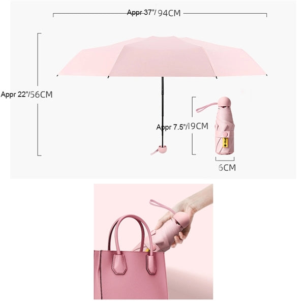 Portable Folding Compact Pocket Mini Umbrella Or Travel Umbr
