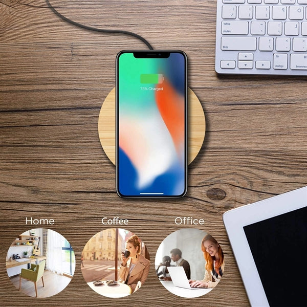 Bamboo Wireless Charger Pad
