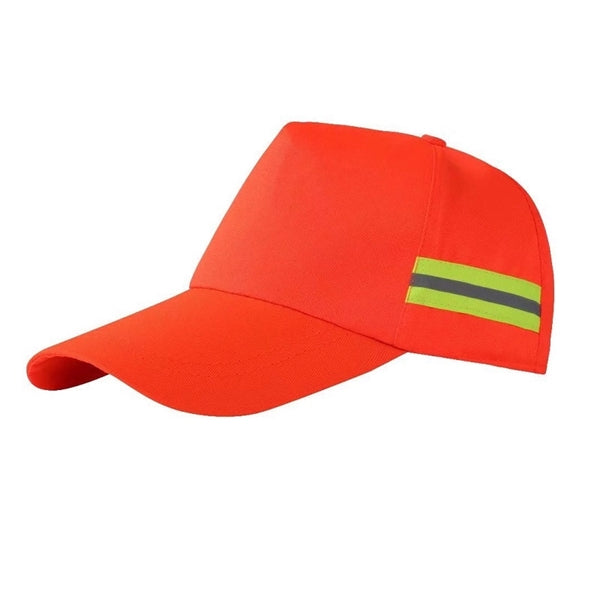 High Visibility Baseball Cap W/ Reflective Trim