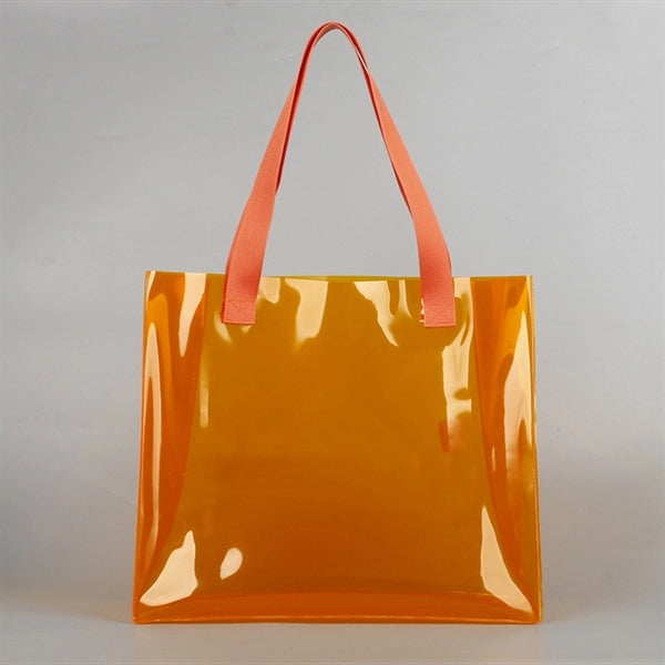 17.72 x 11.81 x 3.94 Large PVC Beach Tote Bags Storage