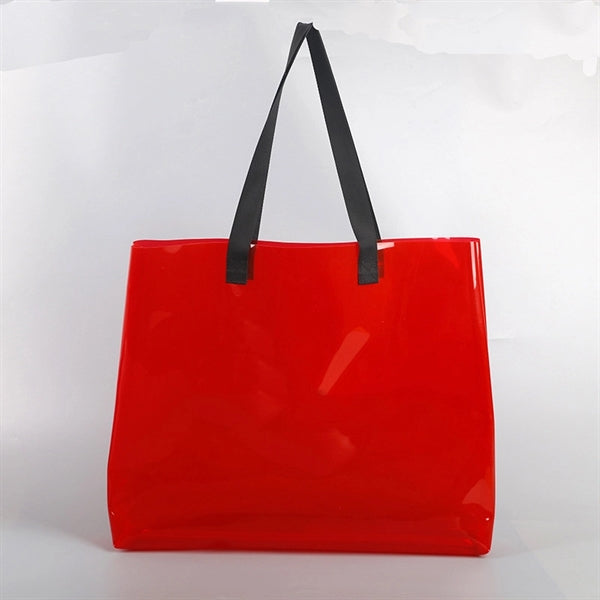 17.72 x 11.81 x 3.94 Large PVC Beach Tote Bags Storage