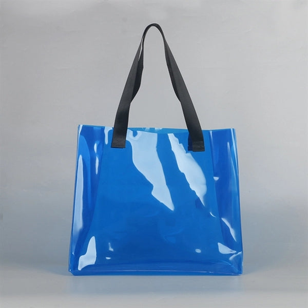 17.72 x 11.81 x 3.94 Large PVC Beach Tote Bags Storage