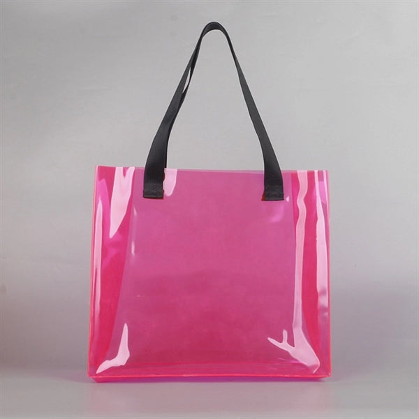 17.72 x 11.81 x 3.94 Large PVC Beach Tote Bags Storage