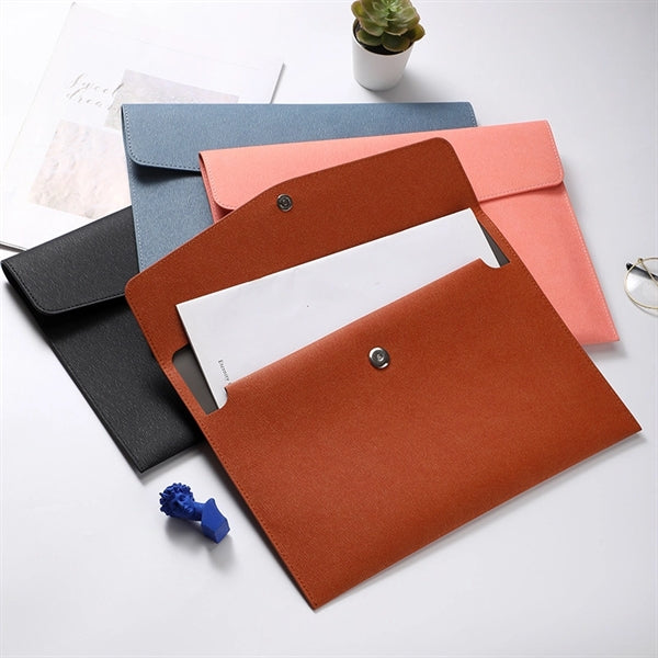 PU Leather Filing Envelope Portfolio Case Document Briefcase